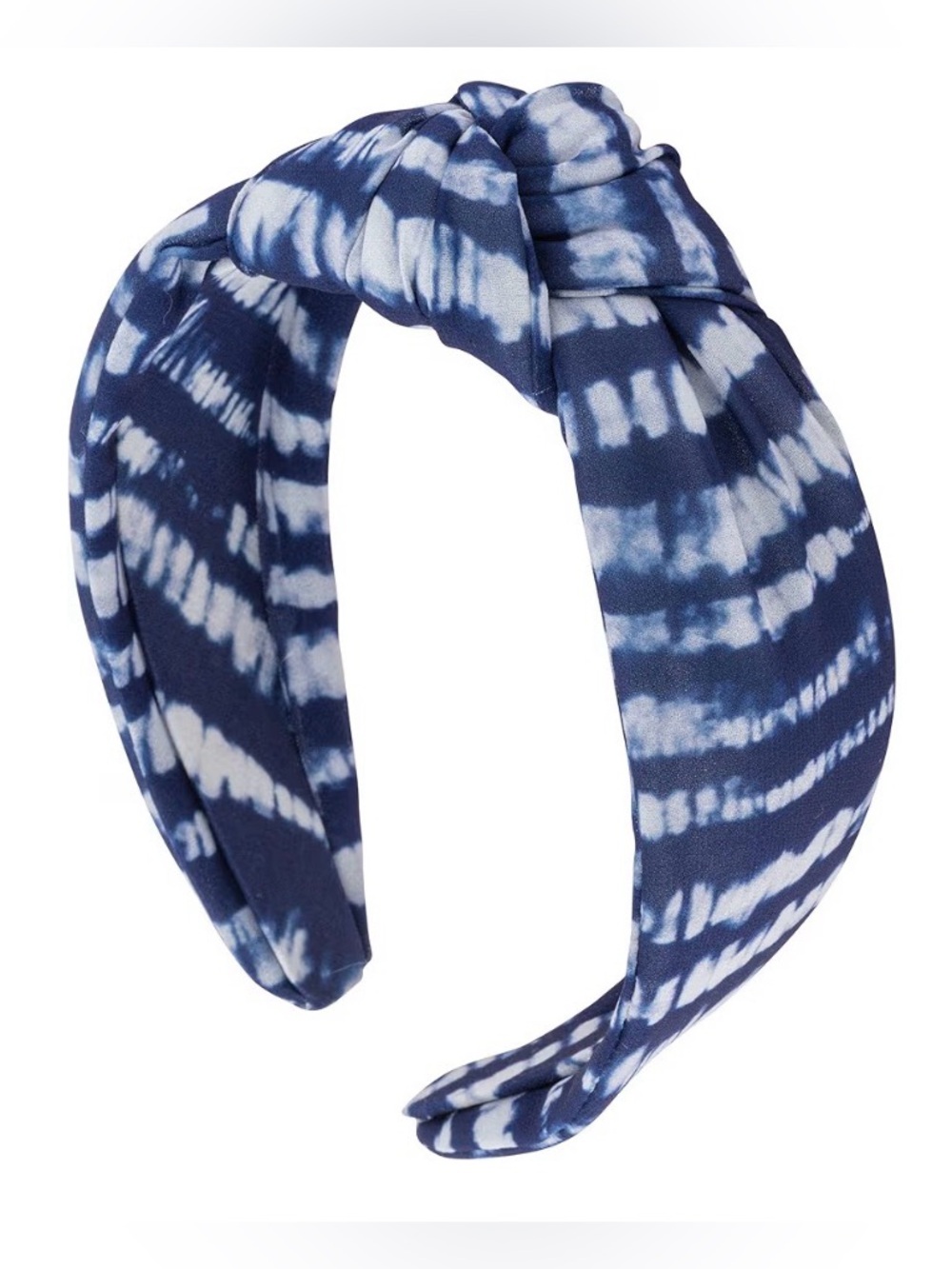 Blue Tie-Dye Waves 🌊 Knotted Headband (Flexible Band)